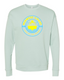 Dusty Blue Sponge Fleece Drop Crewneck Sweatshirt